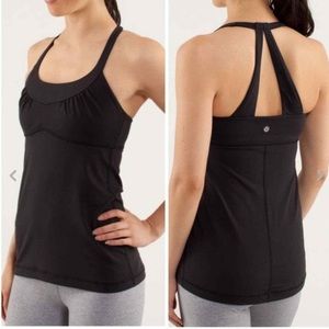 Lululemon Scoop me up tank ~ black size 6